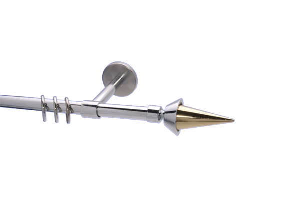 Gardinenstange Chrom glanz 16 mm Fortana