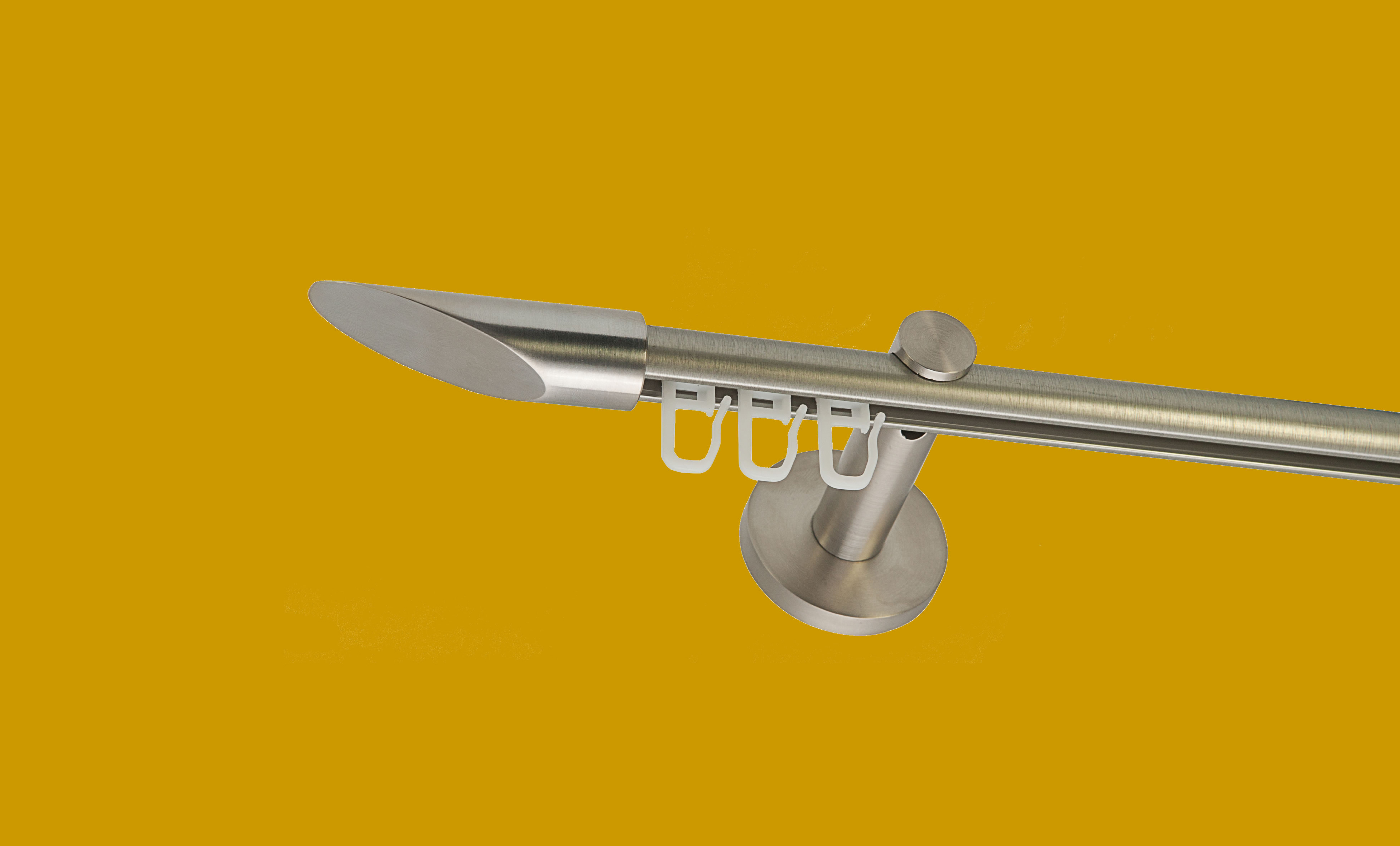 Gardinenstange Innenlauf Edelstahldesign 16mm Modell Marbel