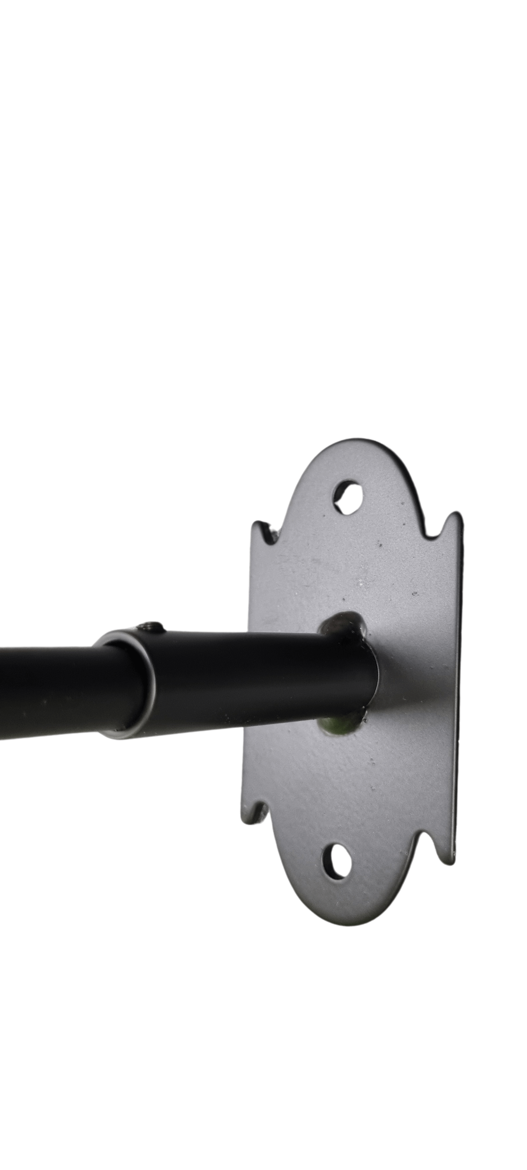 Wandträger Schmiedeeisen schwarz kürzbar 24 cm lang großer Sockel 