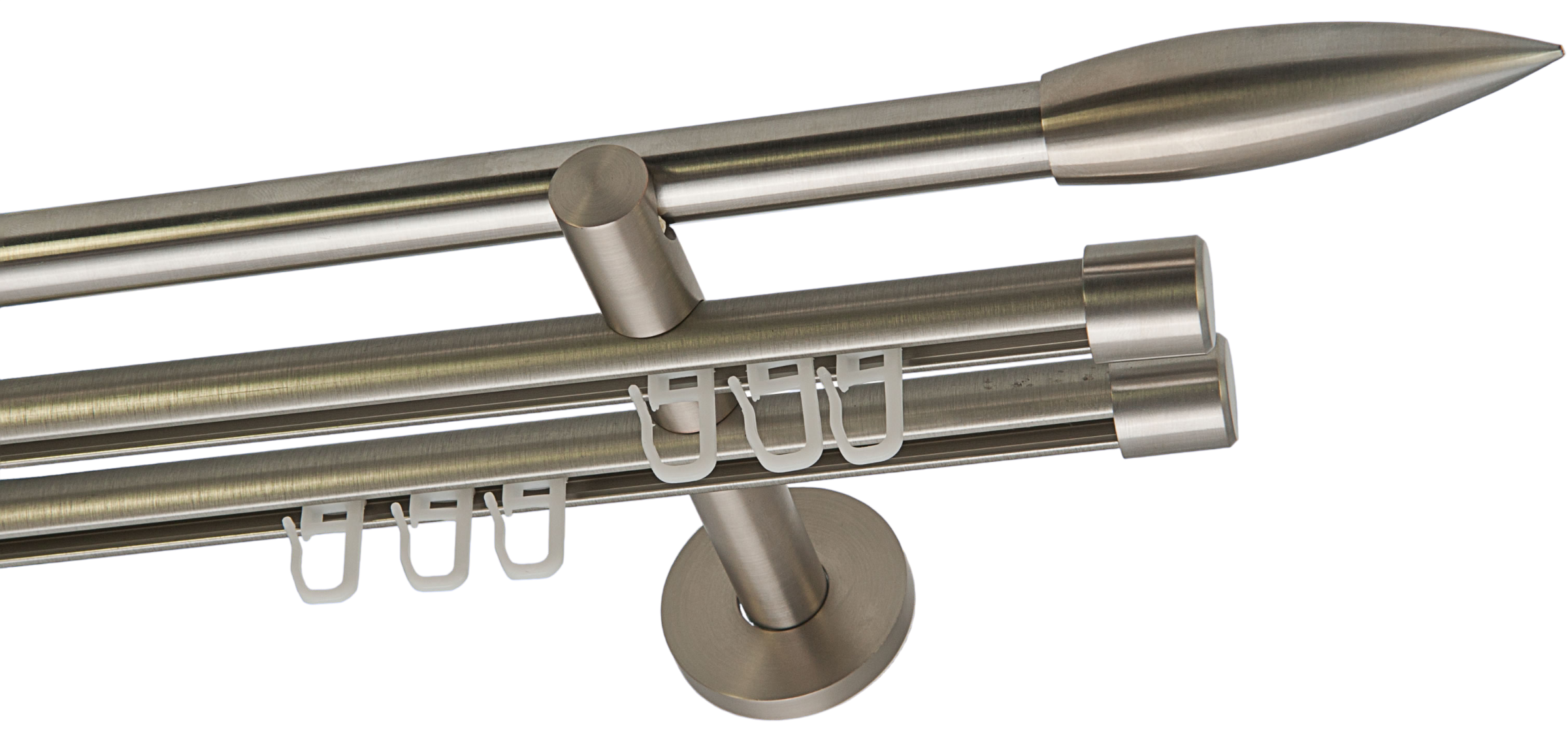 Rundrohr/Innenlauf/Innenlaufsystem 16mm Edelstahl Design Flamme