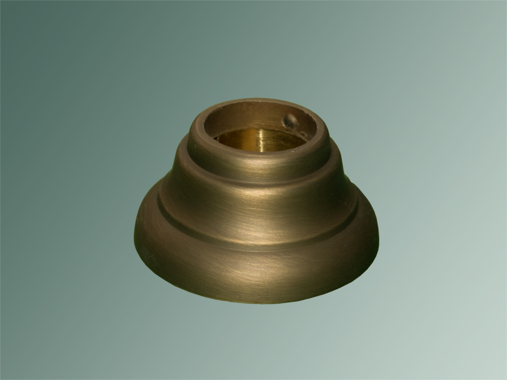 Wandlager Messing bronziert für 28mm Stangen