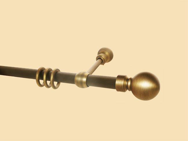 Gardinenstange Messing bronziert - 30 mm Jaroslav