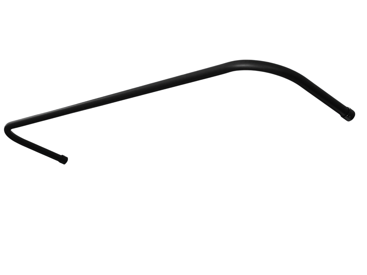 Gardinenstange schwarz mit 2 Bögen 25mm U Form Gardinenstange schwarz mit 2 Bögen 25mm U Form