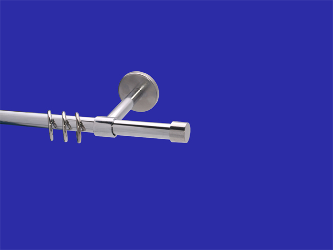 Gardinenstange Chrom glanz 16 mm Kappe