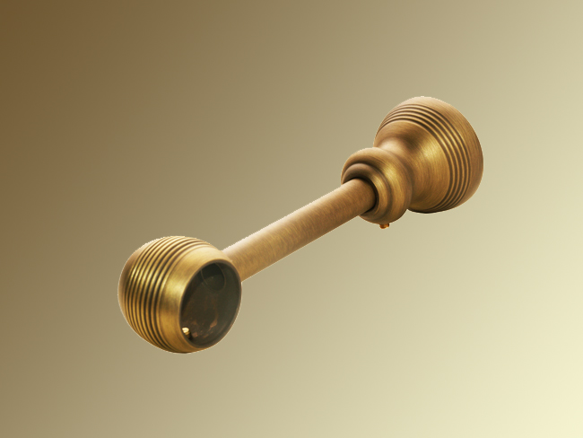 Träger Messing bronziert für Stangen mit 30 mm Ø