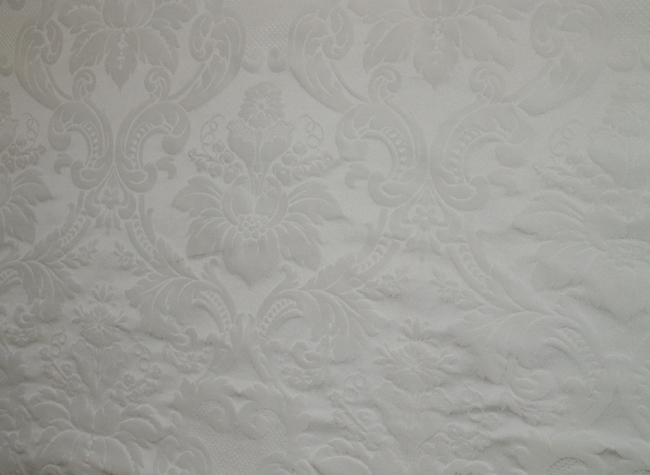 851_3 Damast Dekoschal Monet 2,70m breit