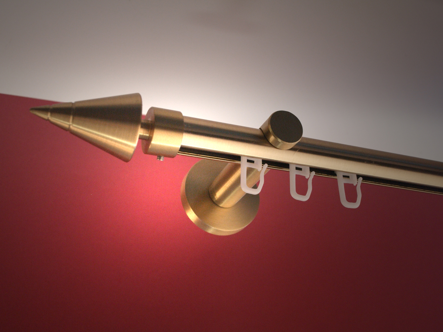 Gardinenstange Messing matt Innenlaufsystem 20 mm Rofina