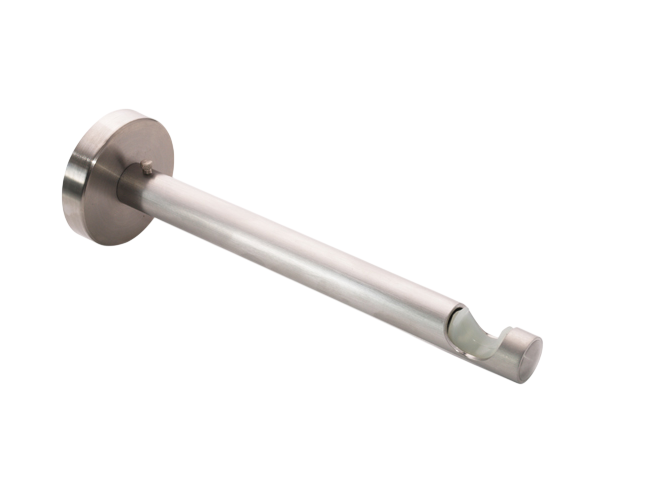 Traeger für 20mm Gardinenstangen extra lang 30 cm Edelstahl