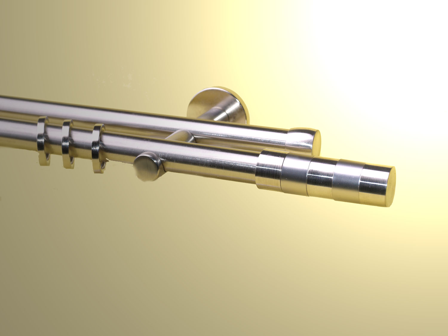 Vorhangstangestange Nickel geb 20 mm Alonso doppell.