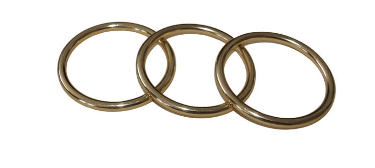 Gardinenringe Messing massiv glanz mit Gleiteinlage 35 mm Gardinenringe Messing massiv glanz mit Gleiteinlage 35 mm