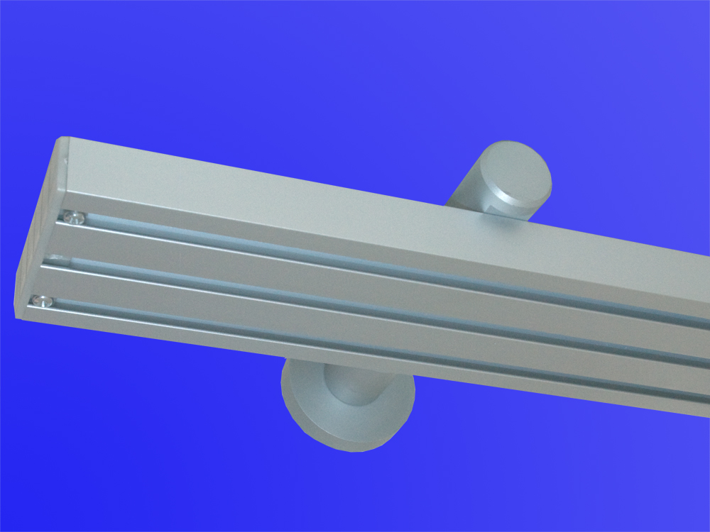2471_0 Flächenvorhangschiene Modell 630 mit Wandträger 3 lfg.