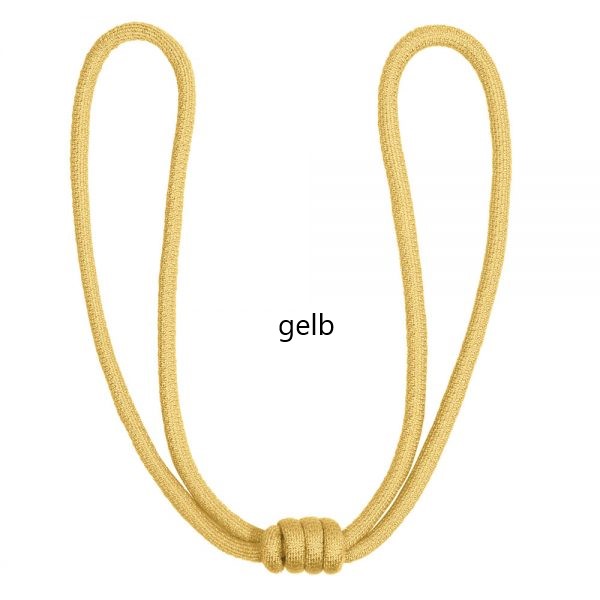 gelb Raffhalter mit Knoten gelb