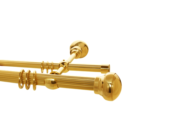 Gardinenstange Messing 30-20mm Modell Alexander I Gardinenstange Messing 30-20mm Modell Alexander I