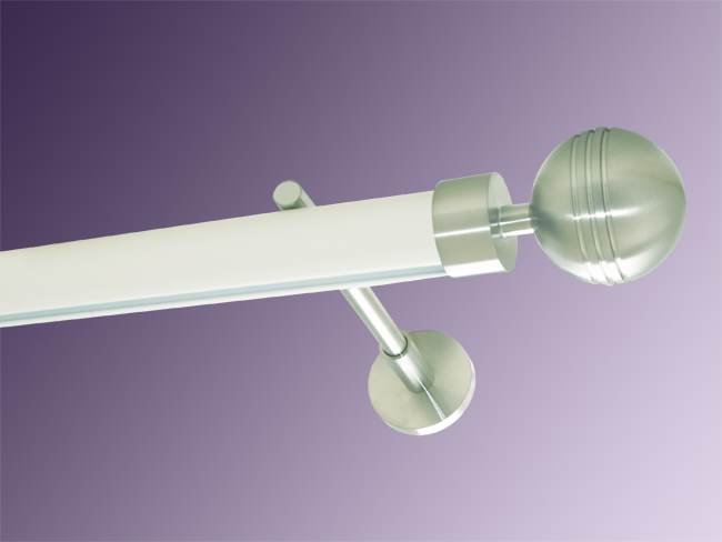 1989_0 Gardinenstange Innenlauf 28 mm weiß Rillenkugel