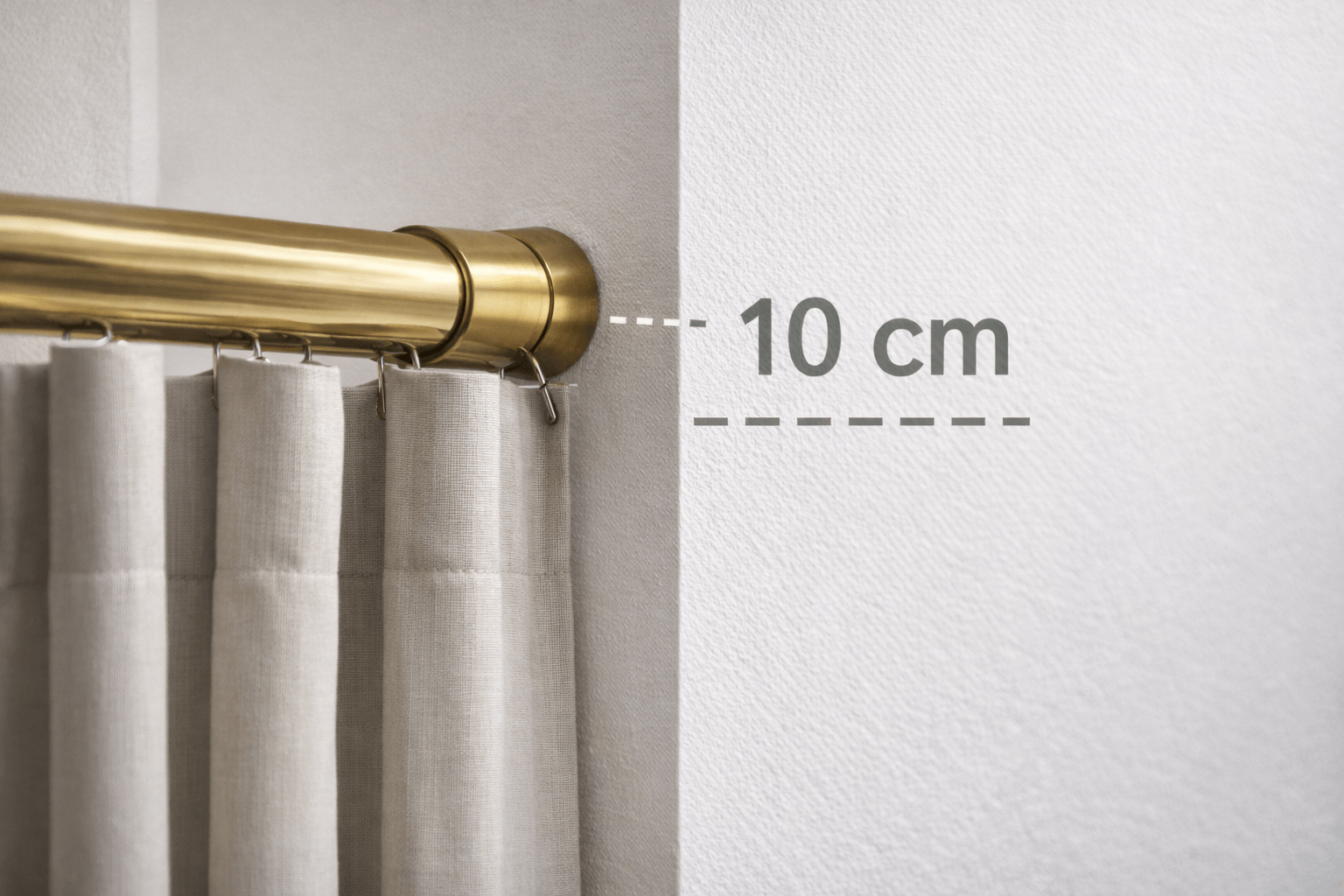 Der optimale Wandabstand von Gardinenstangen