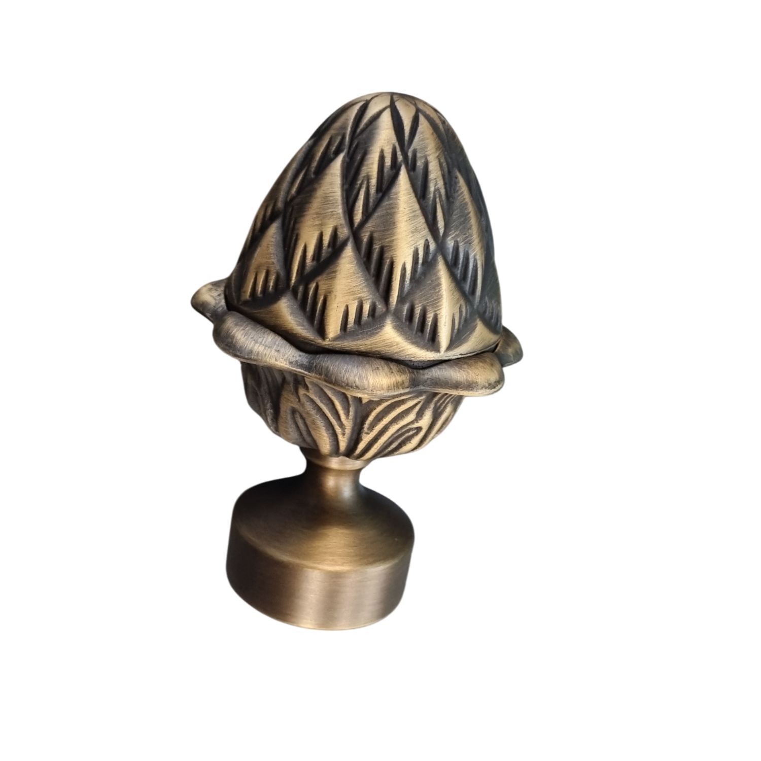 Endstuck Endstück Messing bronziert 40 mm