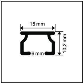 34_2_600x600 Bogen für Gardinenschiene 1 läufig Aluminium Modell 130 15,6 mm x 10,6 mm