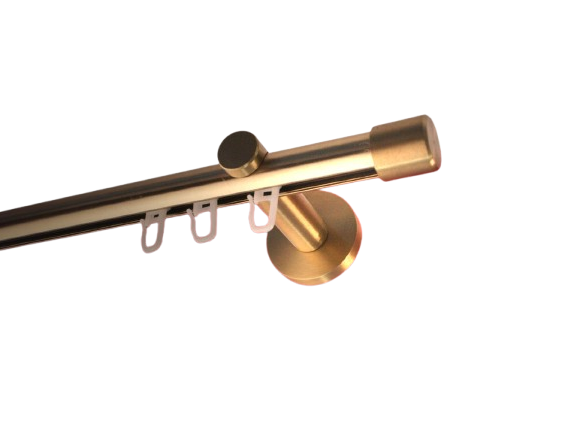 Gardinenstange Messing matt Innenlaufsystem 20 mm Ramona Gardinenstange Messing matt Innenlaufsystem 20 mm Ramona