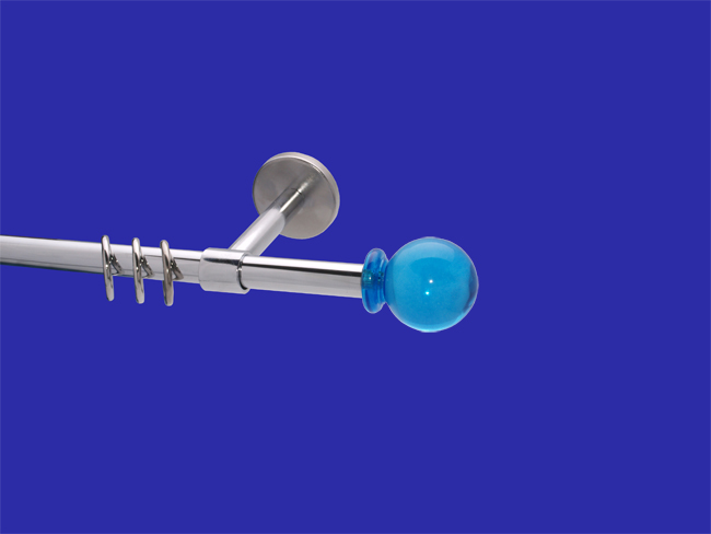 1049_0 Gardinenstange Chrom glanz 16 mm Ozeanblau