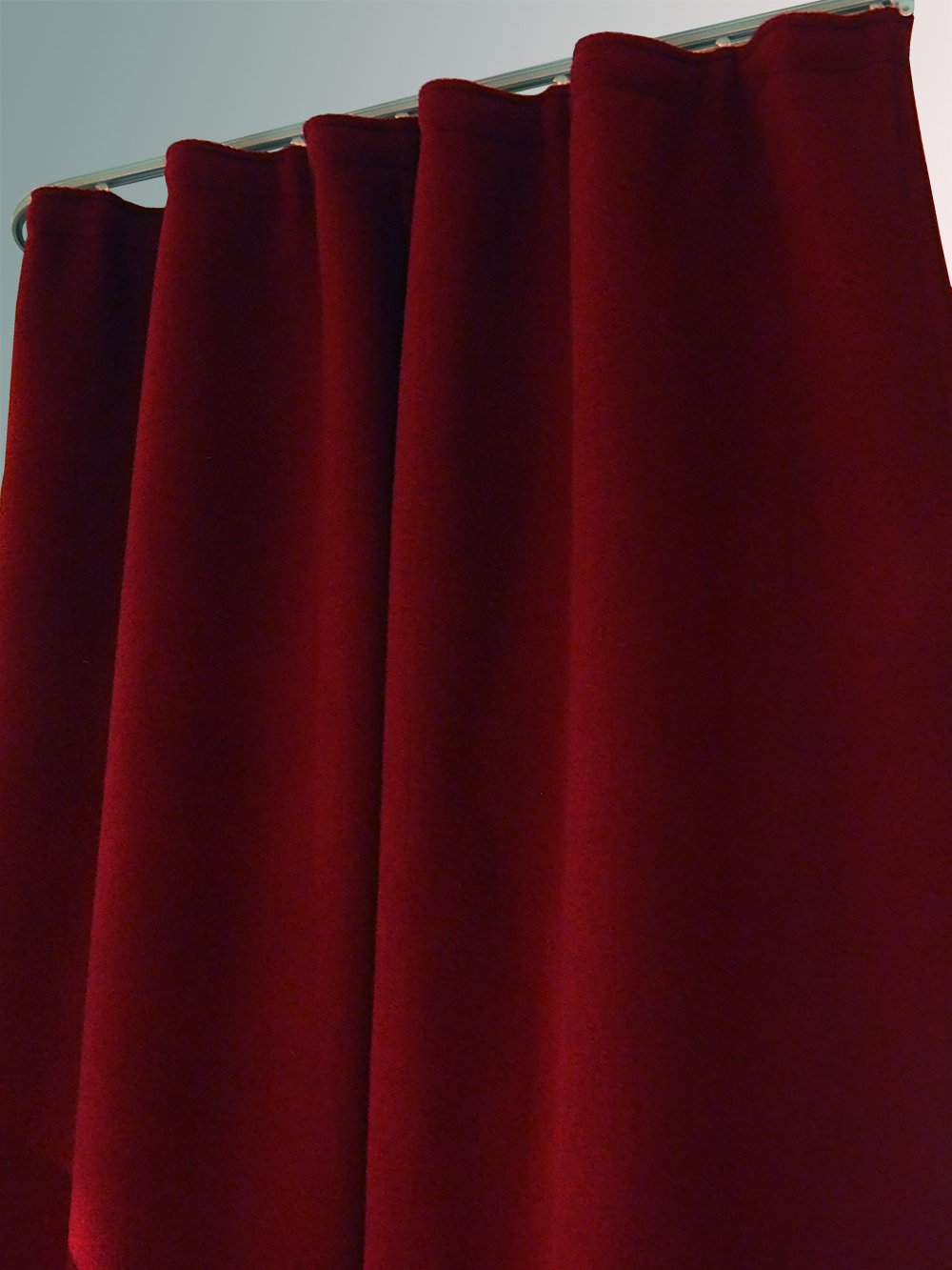 Kälteschutz Vorhang Schurwolle extra schwer mit Gardinenschiene und Gardinenband