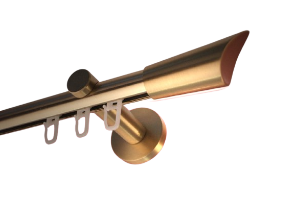 Gardinenstange Messing matt Innenlaufsystem 20 mm Rebecca