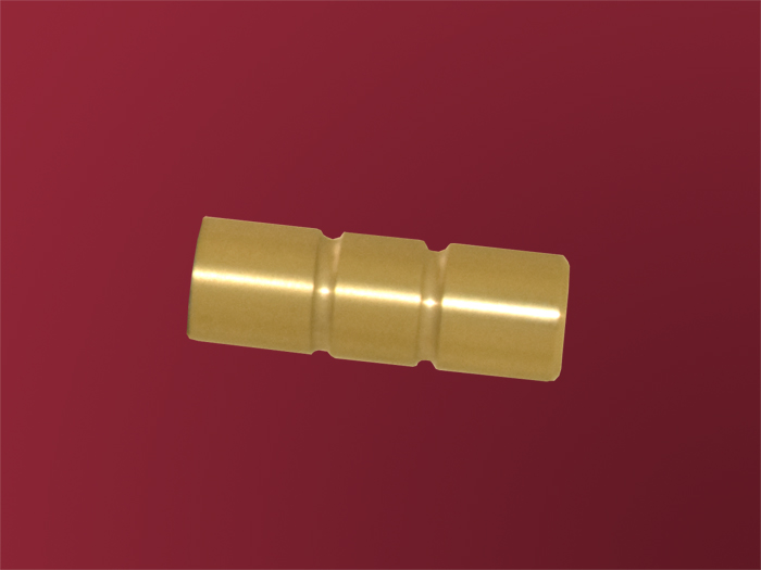 Endstück Jolly Messing matt massiv 16mm