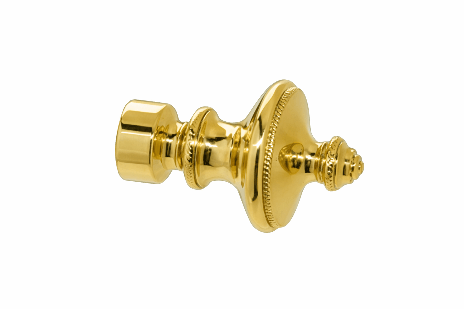 Endstück Messing glanz Modell Albert für Gardinenstangen 20mm Ø Endstück Messing glanz Modell Albert für Gardinenstangen 20mm Ø