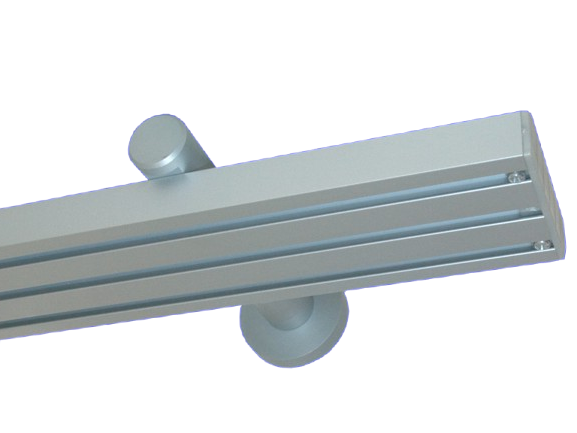 Flächenvorhangschiene Modell 630 mit Wandträger 3 lfg.