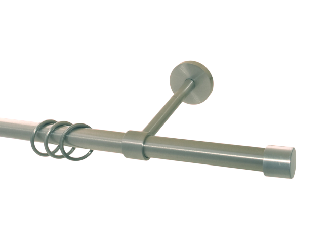 Gardinenstange Messing massiv Ausführung Nickel matt 20mm Gardinenstange Messing massiv Ausführung Nickel matt 20mm