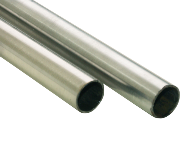 Rohr Nickel gebürstet 16mmØ