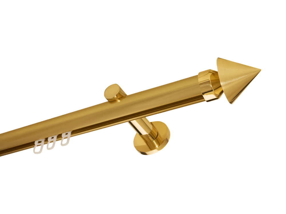 Gardinenstange Messing glanz 28 mm Innenlauf Karl V Gardinenstange Messing glanz 28 mm Innenlauf Karl V