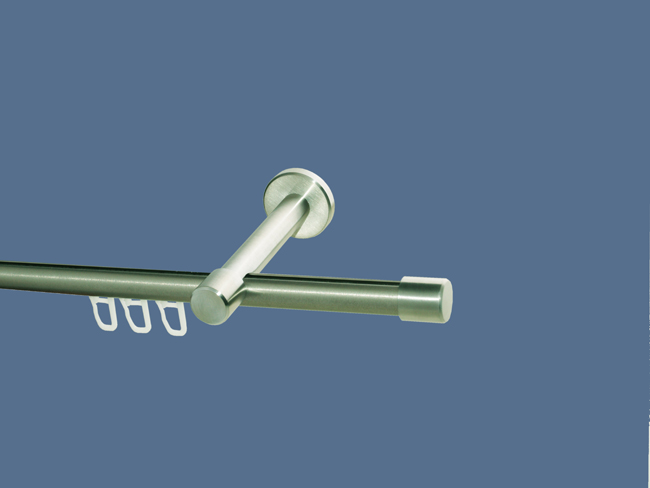 1335_0 Gardinenstange Edelstahl Innenlauf 16mm Kappe einl.