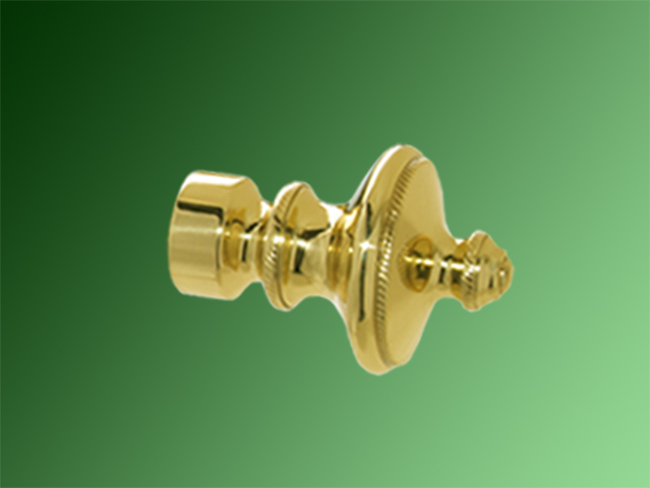 Vorhangstangen Endstück Messing Glanz 20 mm