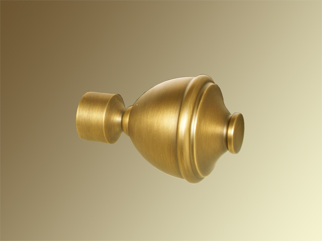 Gardinenstange Messing bronziert - 30 mm Igor II glattes Rohr