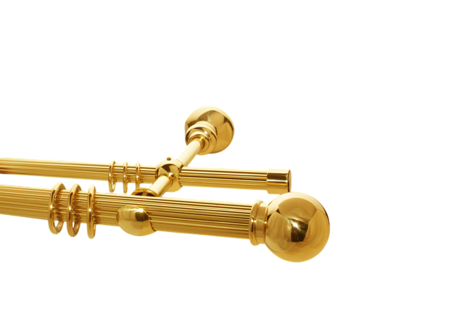 Gardinenstange Messing 30-20mm Modell Peter I Gardinenstange Messing 30-20mm Modell Peter I