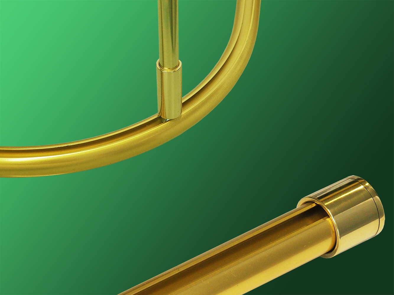 2649_2 Barrierefreie Duschvorhangstange Messing glanz