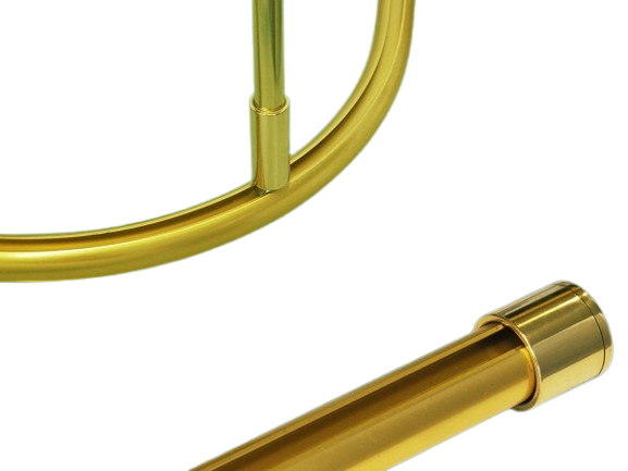 Duschvorhangstange Messing glanz über Eck barrierefrei Duschvorhangstange Messing glanz über Eck barrierefrei