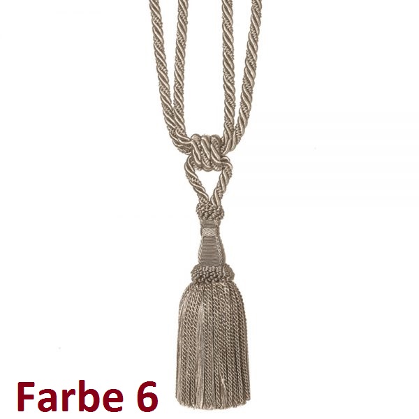 746_0 Vorhang Raffhalter mit einer großen Quaste Gildon