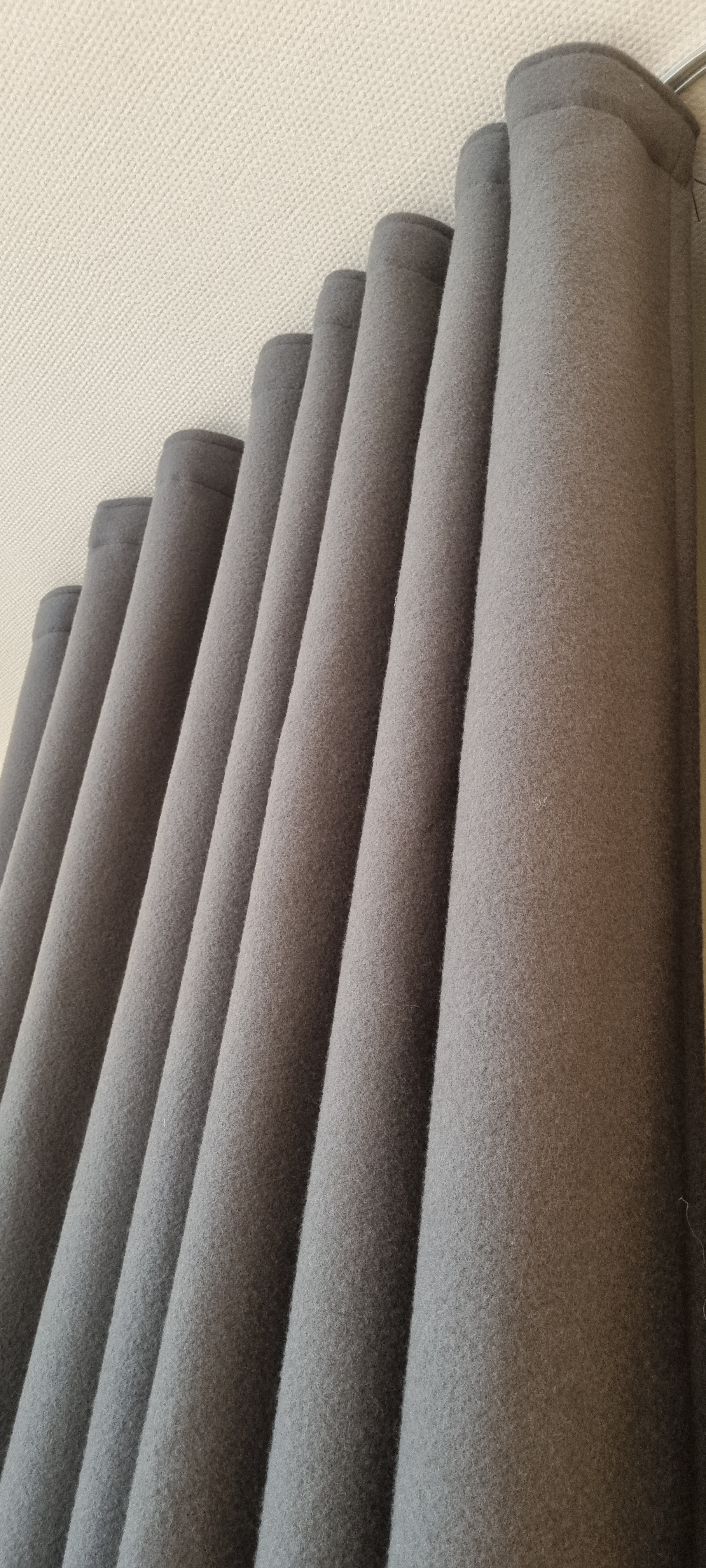 Thermovorhang-s Thermo-Vorhang extra schwer reine Schurwolle 1000 g mit Schwerstegband