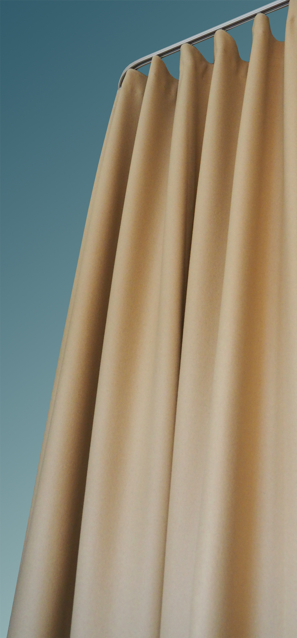 2613_0 Kälteschutzvorhang Thermovorhang reine Schurwolle 140cm breit Gardinenband creme