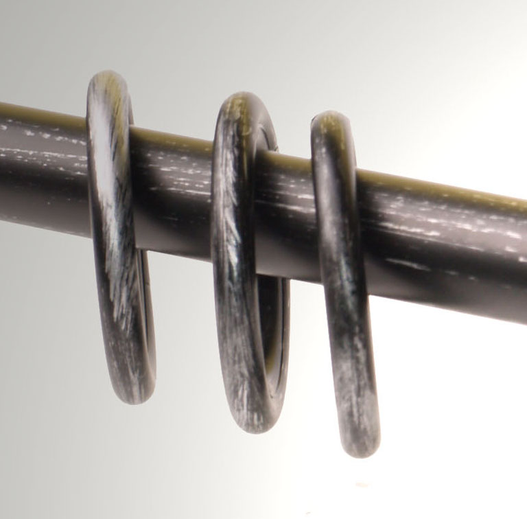434_0 Gardinenringe aus Eisen für 16 mm Stangen