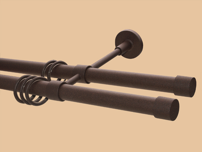 Gardinenstange Rost 20 mm Àlvaro 2lfg. von Classico-Design Gardinenstange Rost 20 mm Àlvaro 2lfg. von Classico-Design