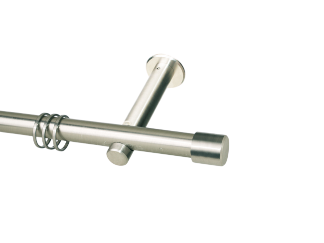 Gardinenstange Edelstahl 20 mm Kappe