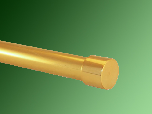 Endstück Messing glanz Modell Kappe für Gardinenstangen 20mm