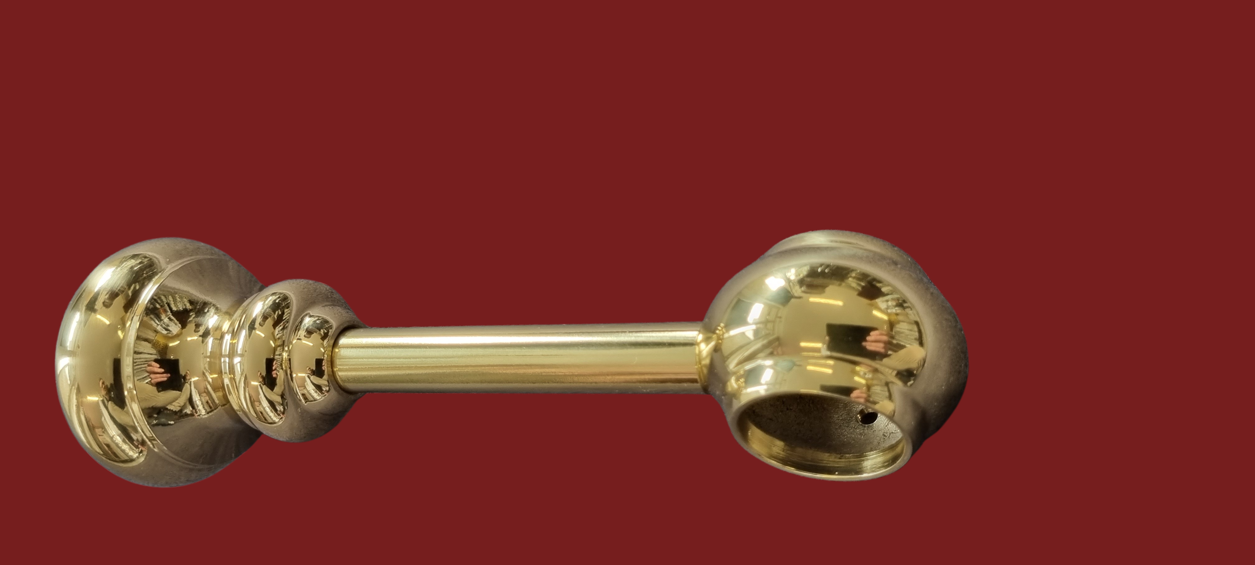 Wandträger aus Messing für Gardinenstangen 30 mm 