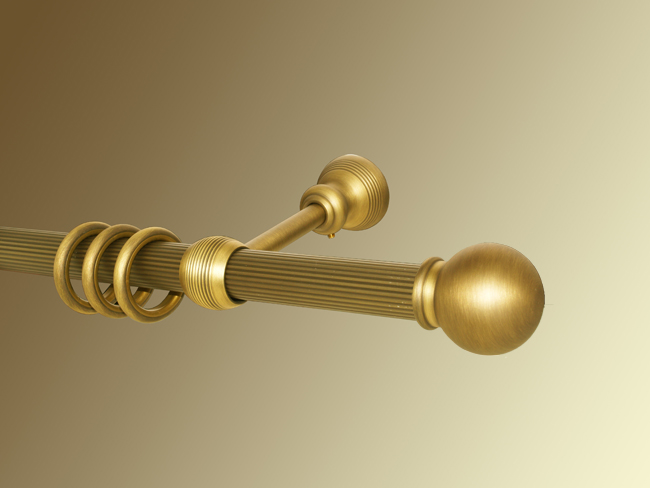 Gardinenstange Messing bronziert - 30 mm Peter I