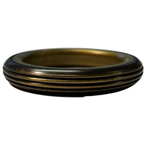 Gardinenringe Messing bronziert mit Rillen für Gardinenstangen 28 & 30