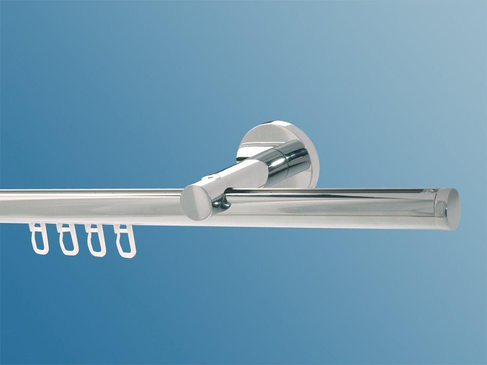 2437_0 Gardinenstange Chrom glanz Innenlauf 20mm Messing massiv K