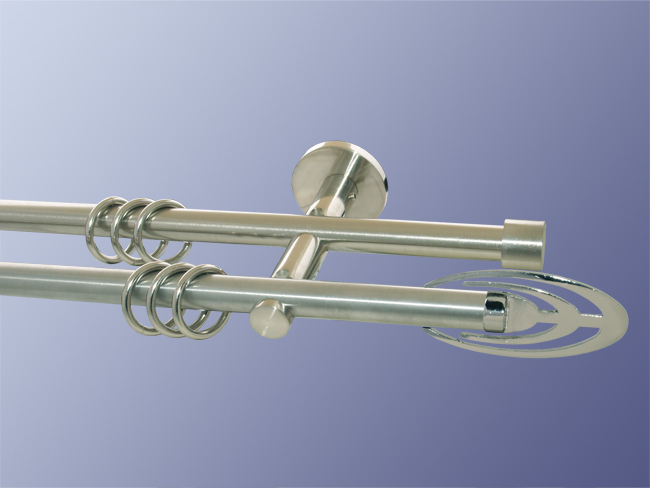 1907_0 Gardinenstange doppell. Nickel geb. 16 mm Algethi