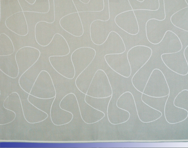 Gardine nach Maß mit Stickerei Labyrinth " Venedig "